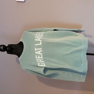 GREAT LAKES sweatshirt. UNISEX size m.  Green